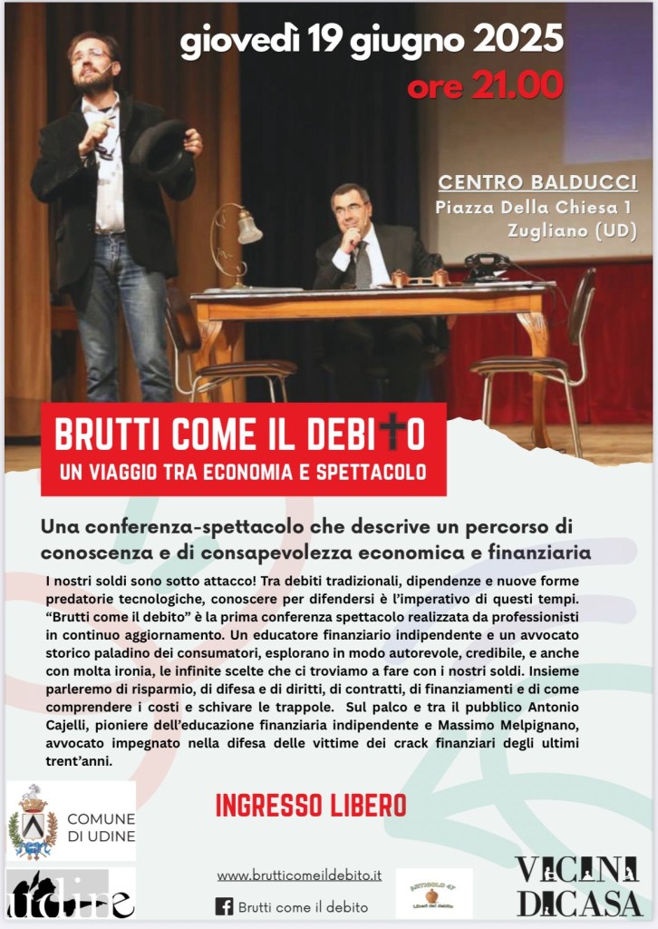 Brutti come il debito_Udine 19 giugno